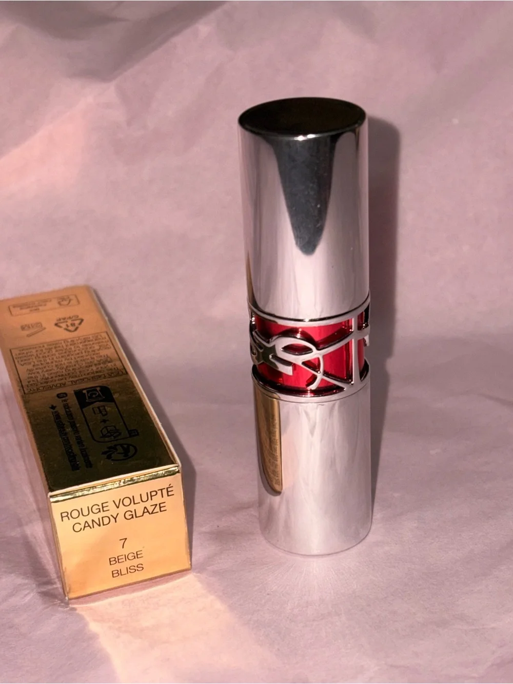Yves Saint Laurent Rouge Volupté Candy Glaze Double Care Balm - Pink (Shade 7)
